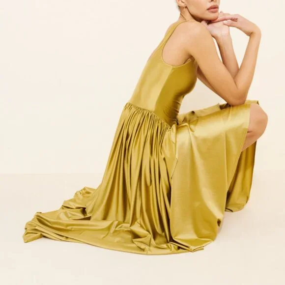 Delfi Collective Oriana Stretch Metallic Maxi Dress - Picture 3 of 4